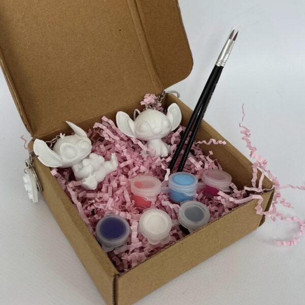 Stitch ve Angela Anahtarlık Boyama Seti