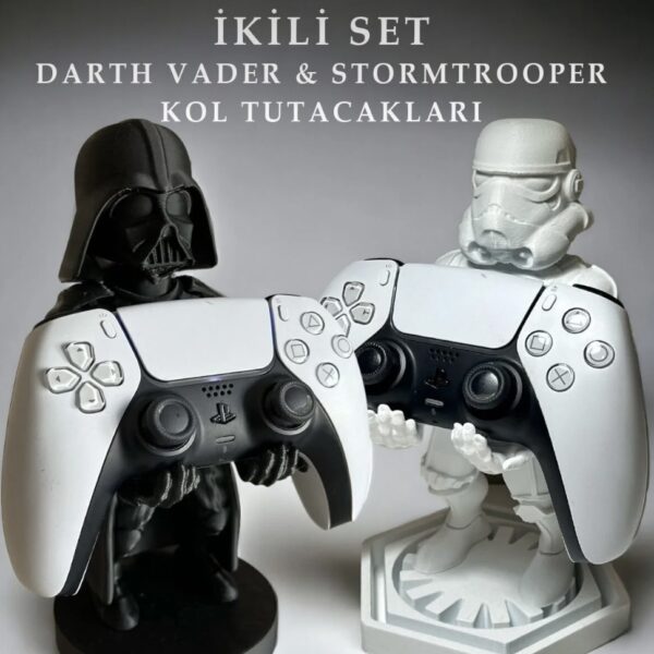 Minimalist Yüz Figürlü PlayStation DualShock/DualSense İKİLİ SET