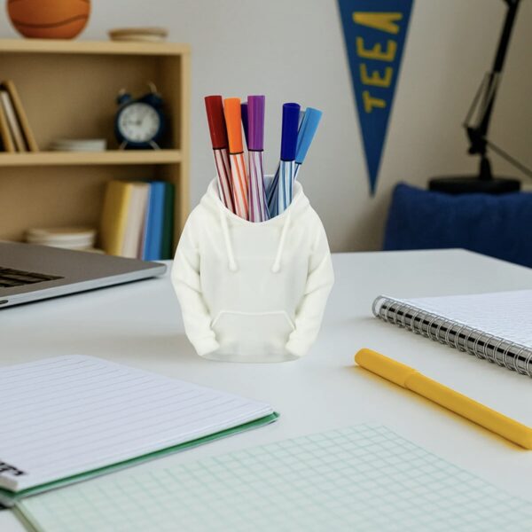 Kapüşonlu Sweatshirt (Hoodie) Tasarımlı Masaüstü Kalemlik / Saksı