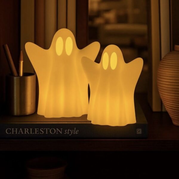 2'li Set Hayalet Dekoratif Gece Lambası (Büyük ve Küçük Boy)