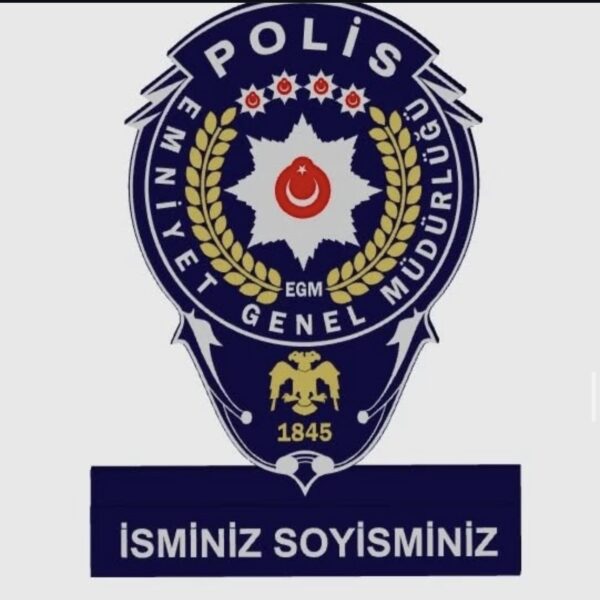 Polis ve Güven: İsim Yazılı Emniyet Genel Müdürlüğü Masaüstü Rozet