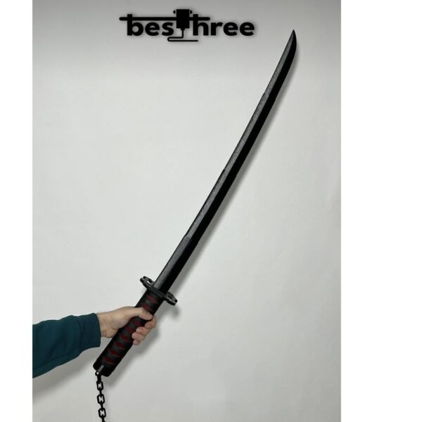 Koleksiyonluk Güç: Zincir Detaylı Tam Boy Katana/Kılıç Kopyası