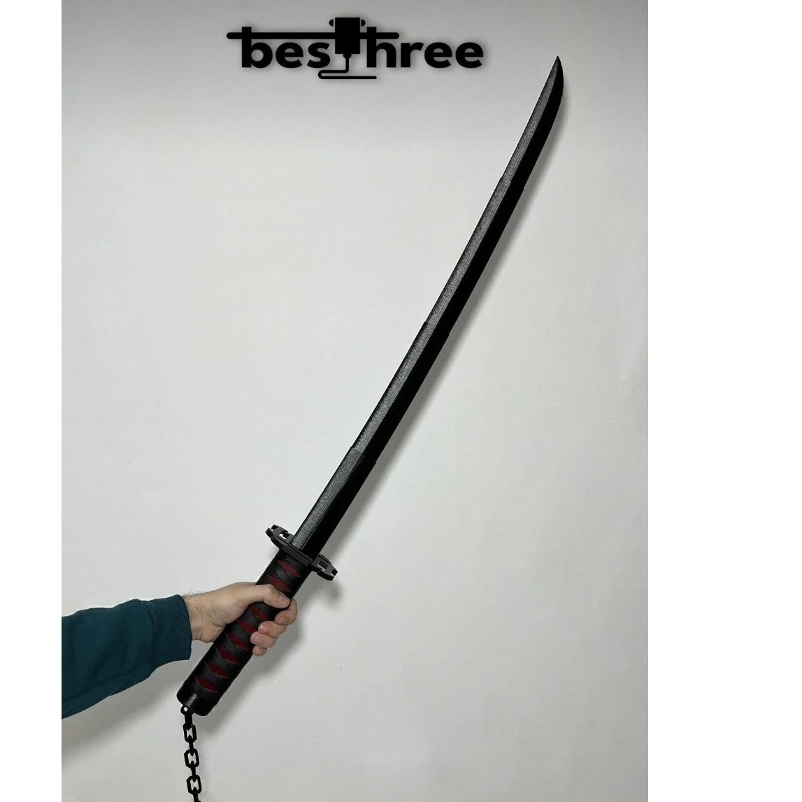 Koleksiyonluk Güç: Zincir Detaylı Tam Boy Katana/Kılıç Kopyası