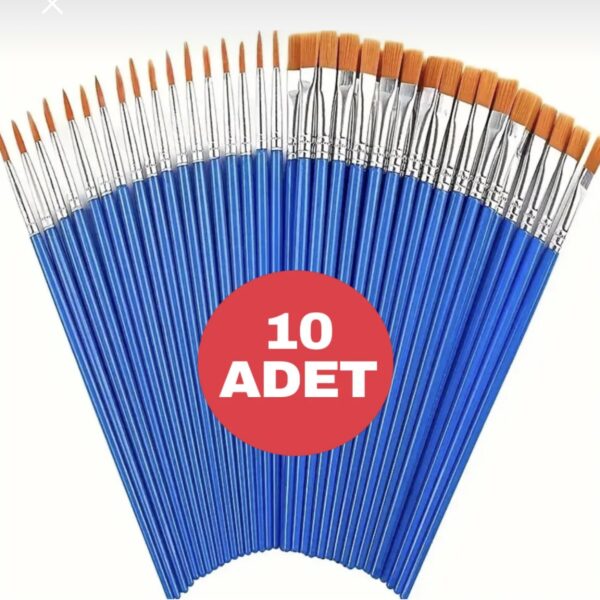 Tuvalde Fırçanın Gücü: Yeni Başlayanlar ve Öğrenciler İçin Çoklu Fırça Seti