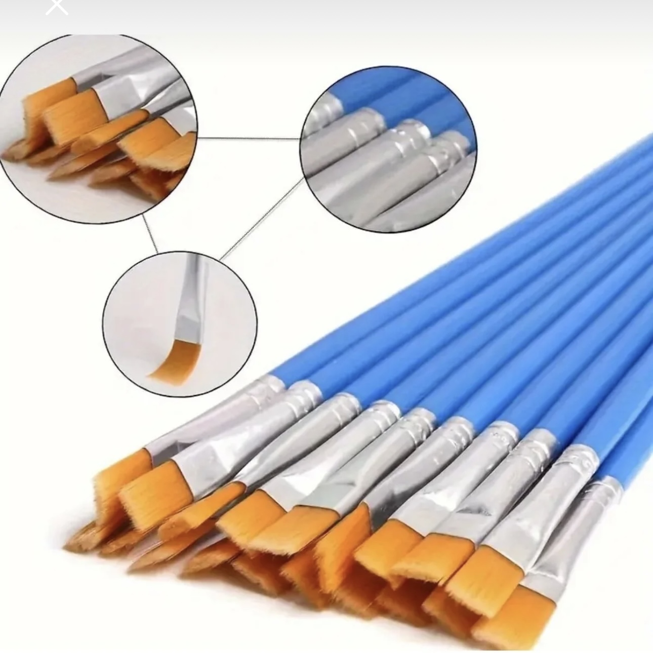 Tuvalde Fırçanın Gücü: Yeni Başlayanlar ve Öğrenciler İçin Çoklu Fırça Seti - Görsel 2