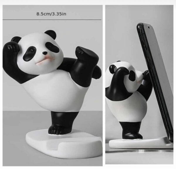 Panda Duruşu: Masanıza Neşe Katan Yoga Panda Telefon Standı